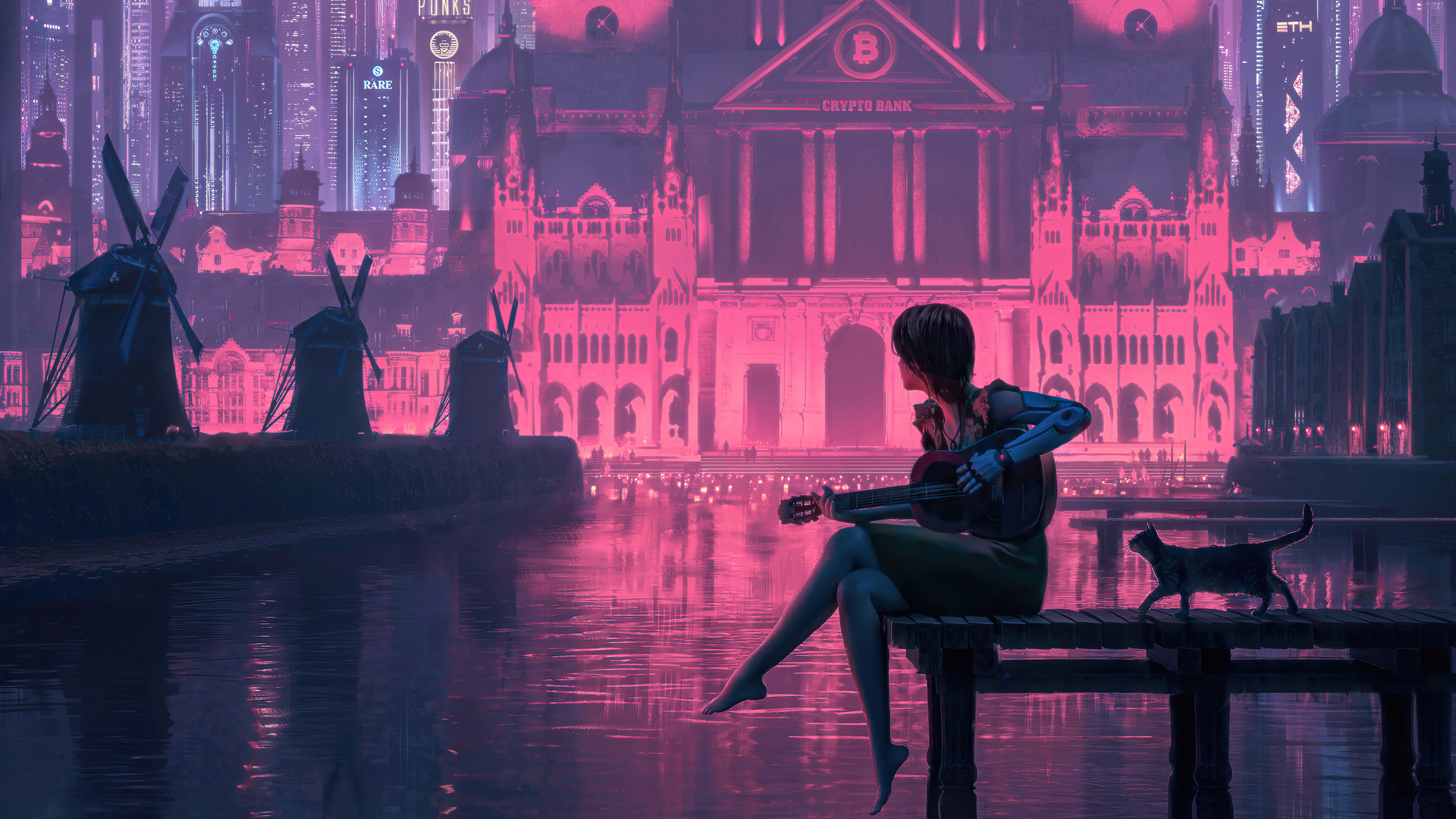 Creative cyberpunk artwork